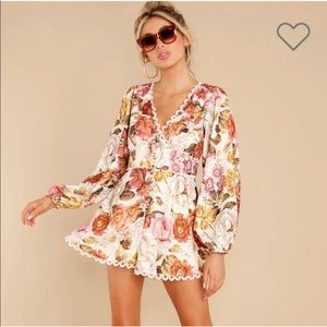 Floral romper size small